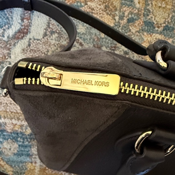 Michael Kors Brown Satchel with Gold Accents - Picture 11 of 11